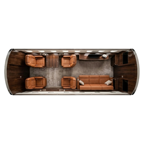 Aircraft Interior Top View